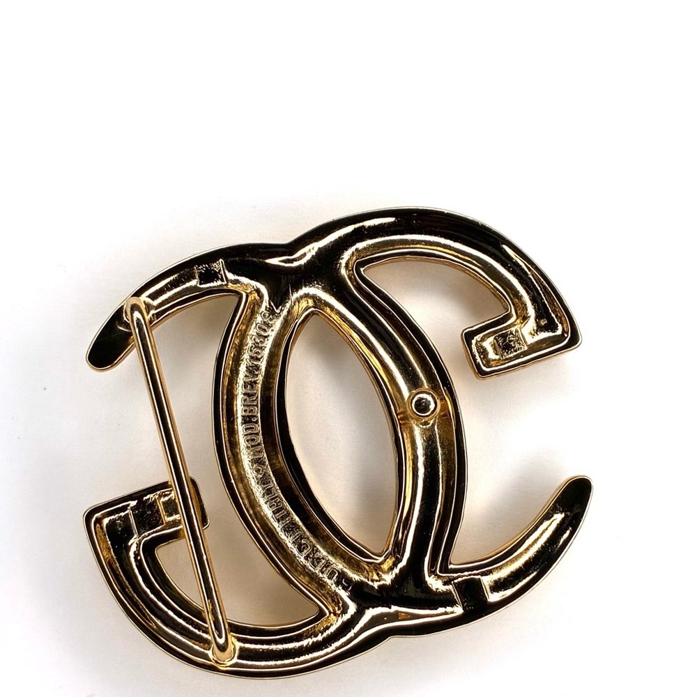 Vintage Gucci Gold Tone Interlocking GG Belt Buckle - Picture 2 of 3